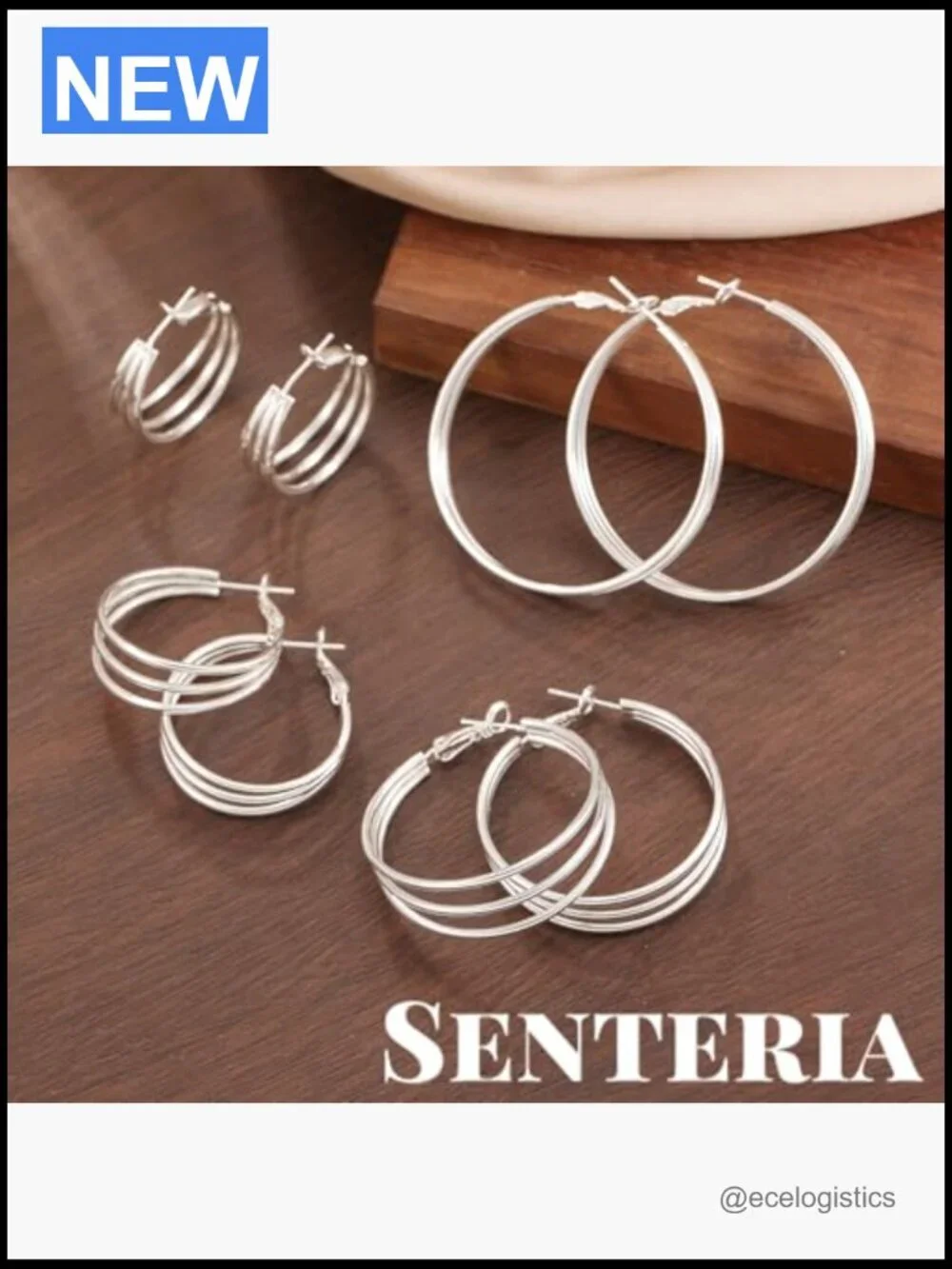 925 Sterling Silver Post Hoop Earrings Hypoallergenic Chunky Gold Plated 25-60mm